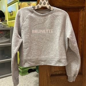 Brunette the Label The "BRUNETTE" Classic Crew Neck Sweatshirt | Pebble Grey